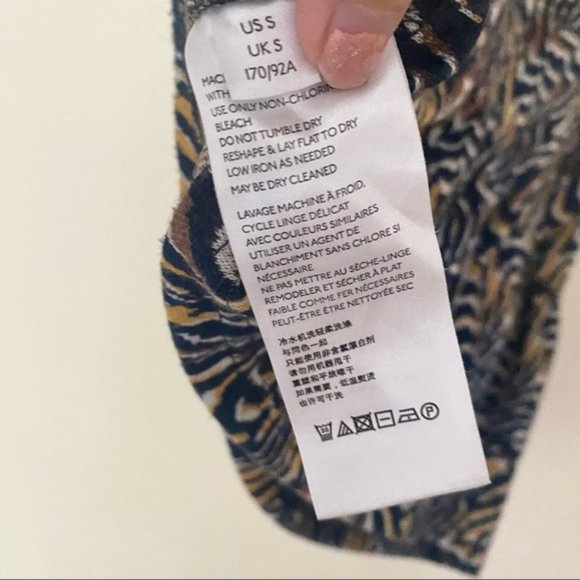 ANTHROPOLOGIE Brown Jamie Zebra Peplum Tank Top - Picture 7 of 10